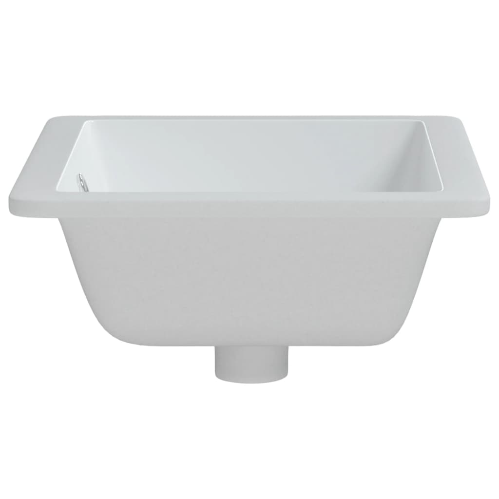 Lavandino da Bagno Bianco 46,5x35x18 cm Rettangolare Ceramica