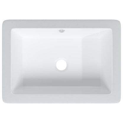 Lavandino da Bagno Bianco 46,5x35x18 cm Rettangolare Ceramica