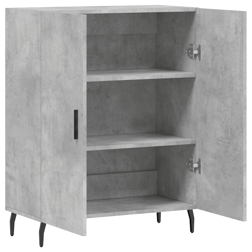 Credenza Grigio Cemento 69,5x34x90 cm in Legno Multistrato - homemem39