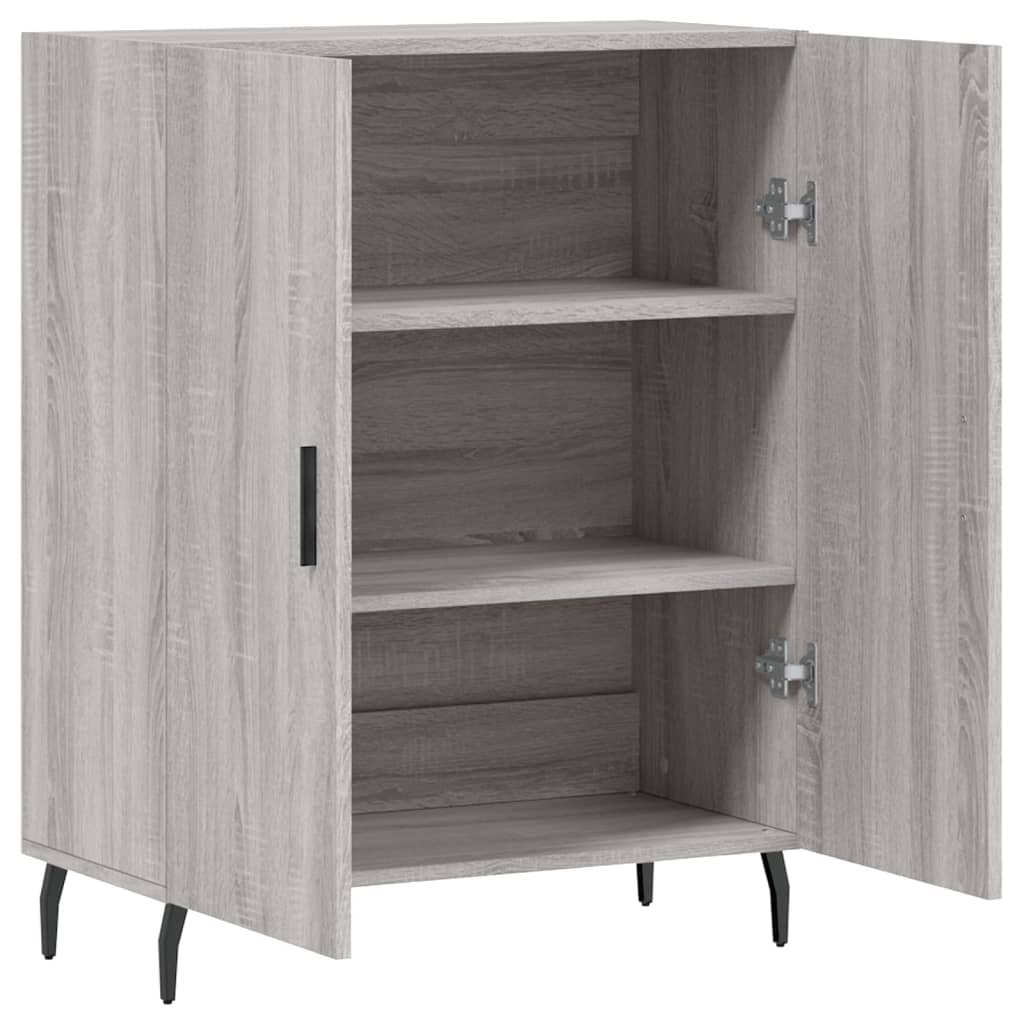 Credenza Grigio Sonoma 69,5x34x90 cm in Legno Multistrato - homemem39