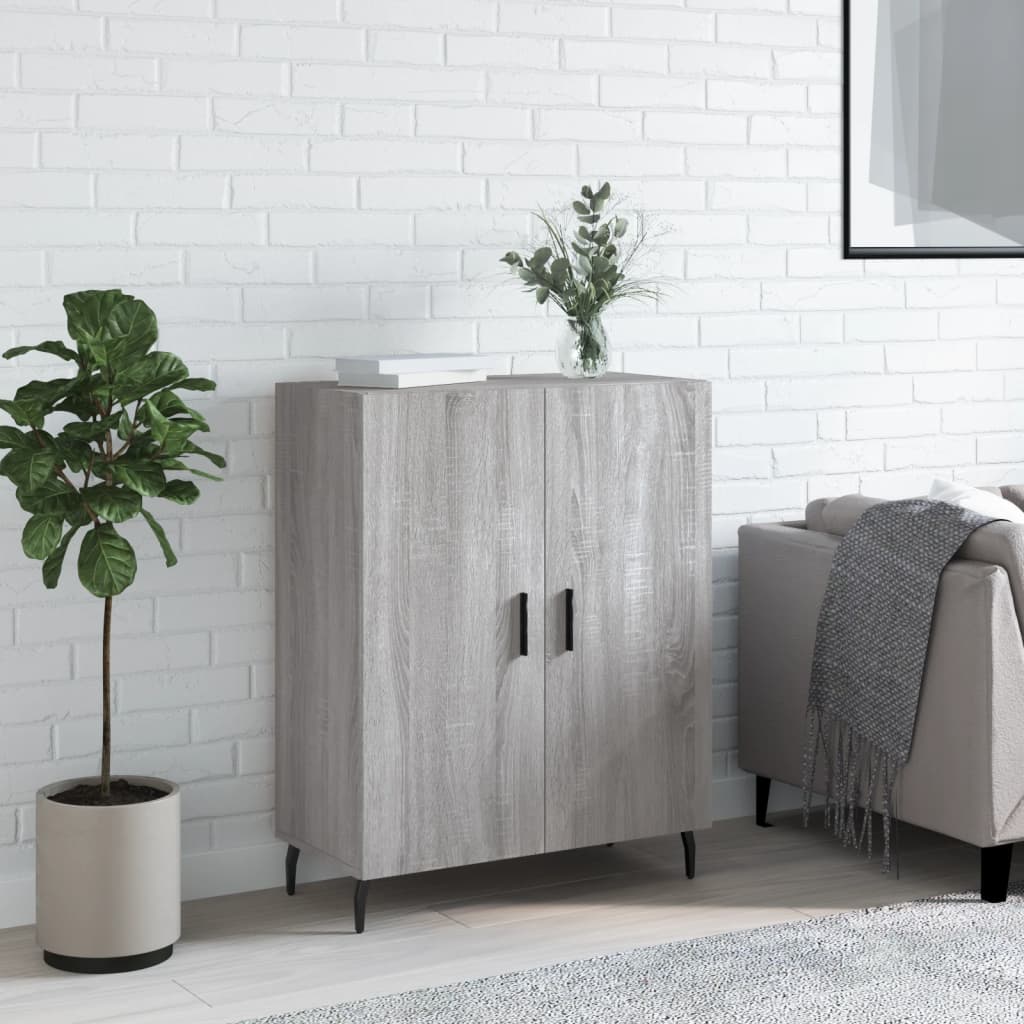 Credenza Grigio Sonoma 69,5x34x90 cm in Legno Multistrato - homemem39