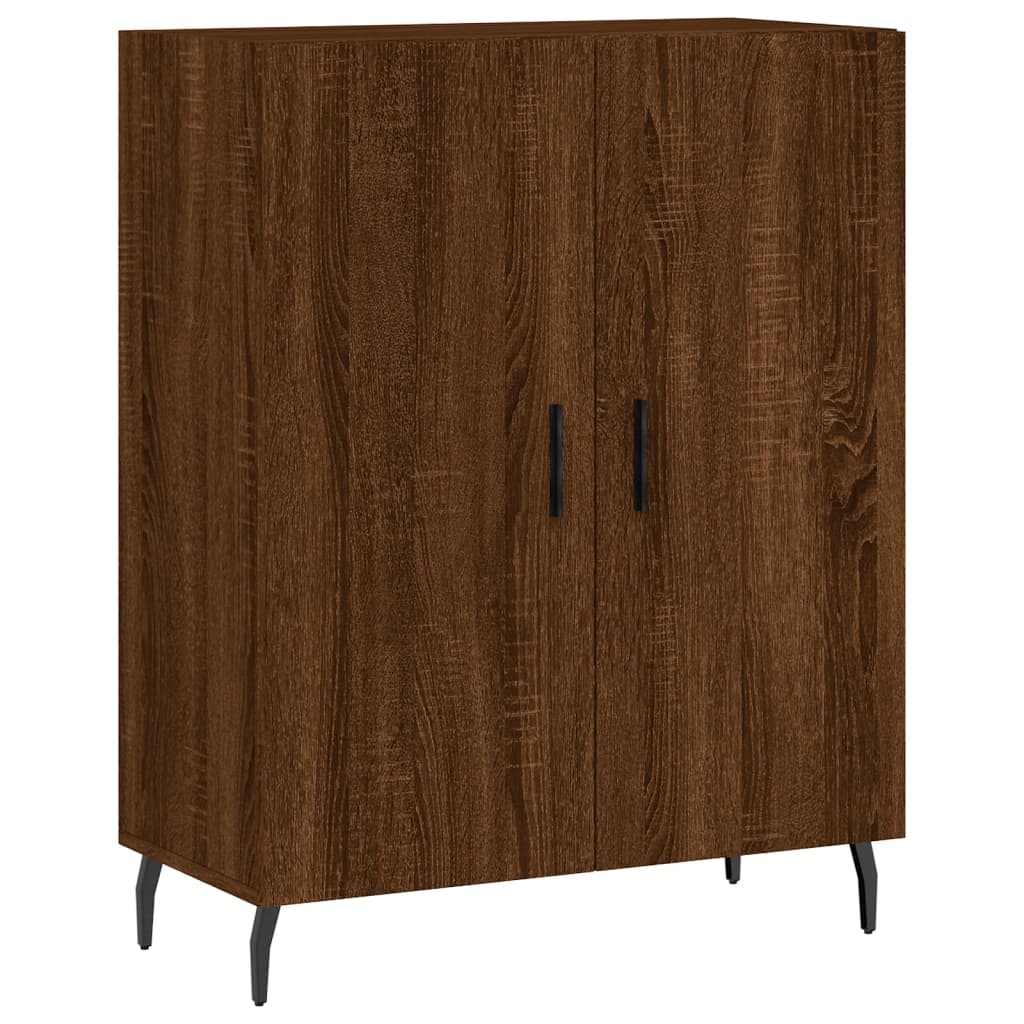 Credenza Rovere Marrone 69,5x34x90 cm in Legno Multistrato - homemem39