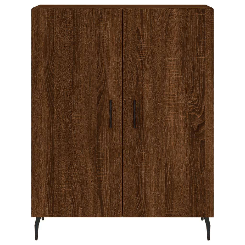 Credenza Rovere Marrone 69,5x34x90 cm in Legno Multistrato - homemem39