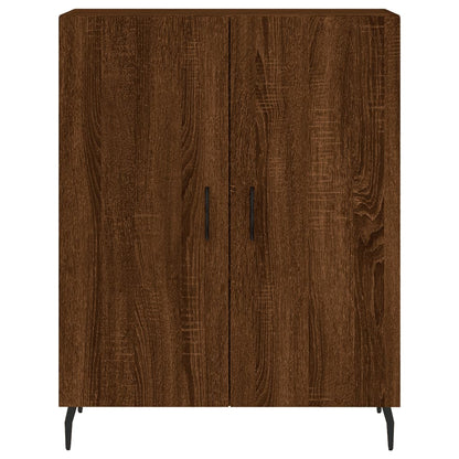 Credenza Rovere Marrone 69,5x34x90 cm in Legno Multistrato