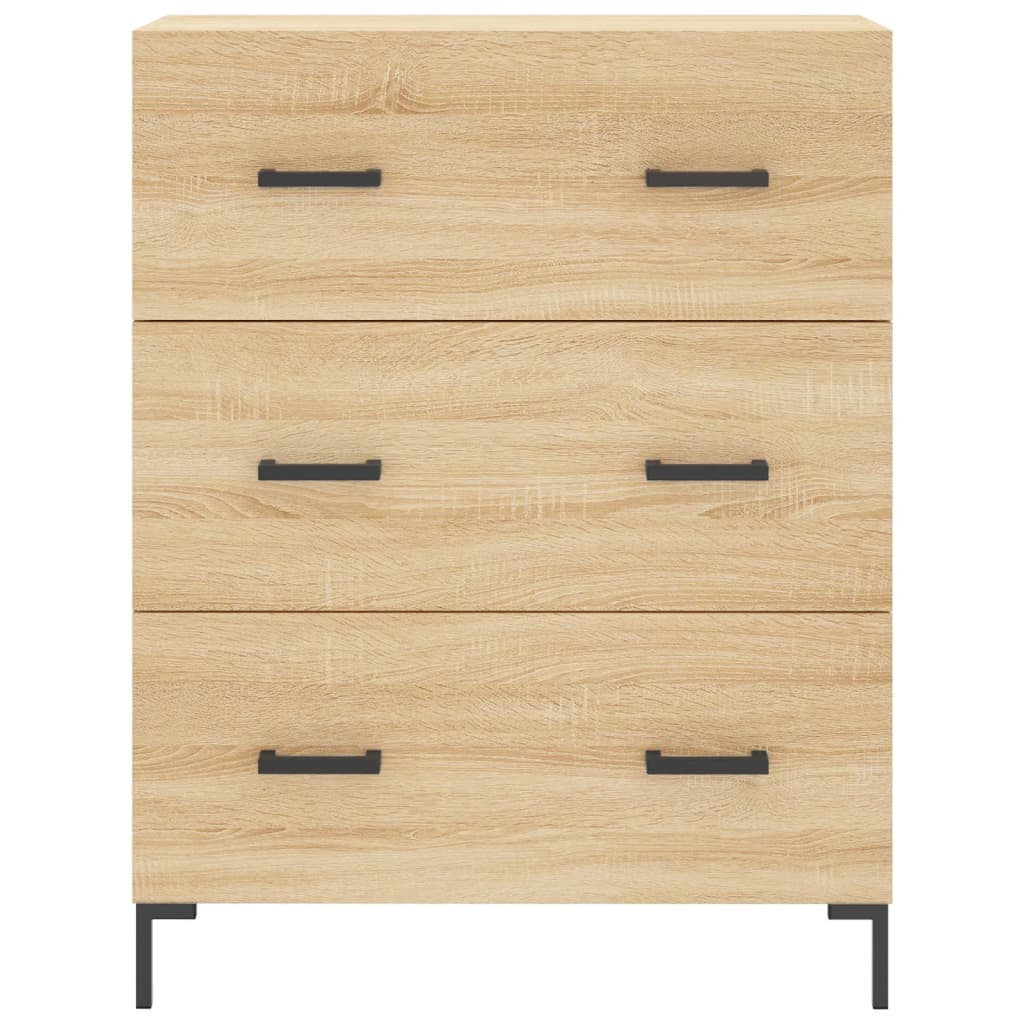 Credenza Rovere Sonoma 69,5x34x90 cm in Legno Multistrato