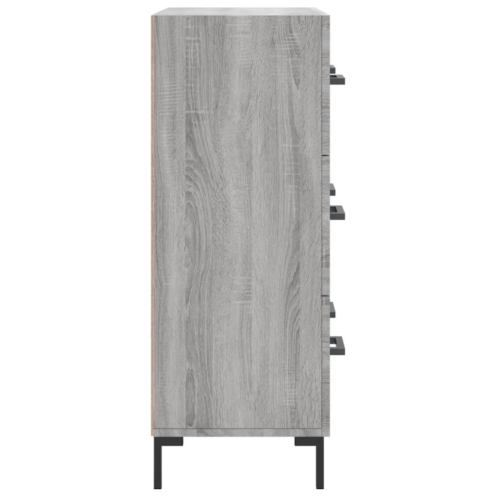 Credenza Grigio Sonoma 69,5x34x90 cm in Legno Multistrato