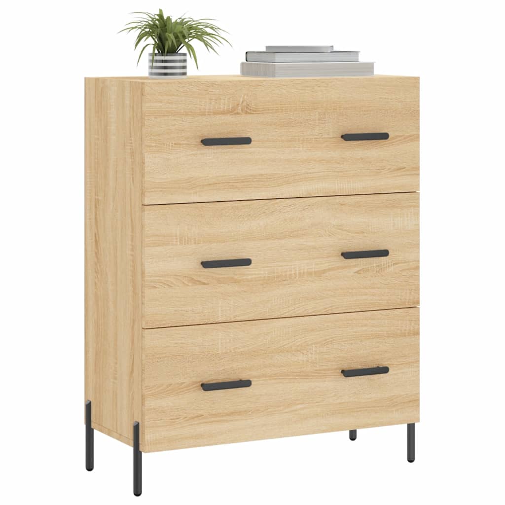 Credenza Rovere Sonoma 69,5x34x90 cm in Legno Multistrato - homemem39