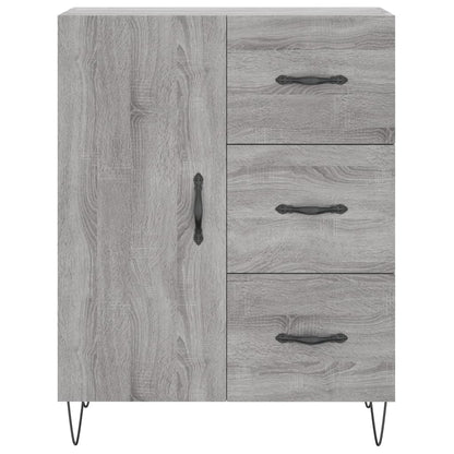 Credenza Grigio Sonoma 69,5x34x90 cm in Legno Multistrato - homemem39