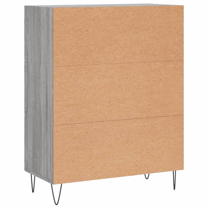 Credenza Grigio Sonoma 69,5x34x90 cm in Legno Multistrato - homemem39