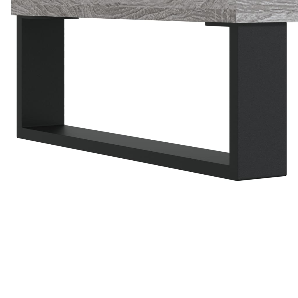 Credenza Grigio Sonoma 69,5x34x90 cm in Legno Multistrato