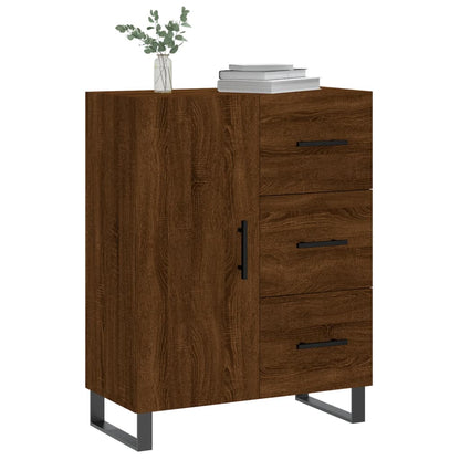 Credenza Rovere Marrone 69,5x34x90 cm in Legno Multistrato - homemem39