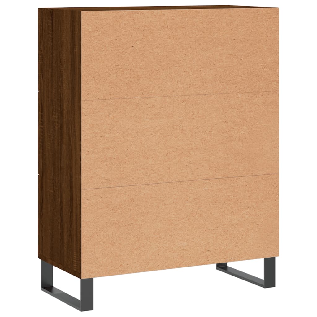 Credenza Rovere Marrone 69,5x34x90 cm in Legno Multistrato - homemem39