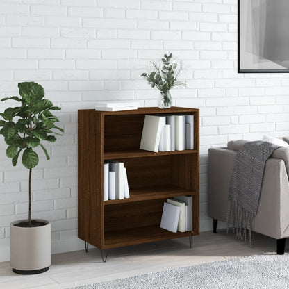 Libreria Rovere Marrone 69,5x32,5x90 cm in Legno Multistrato