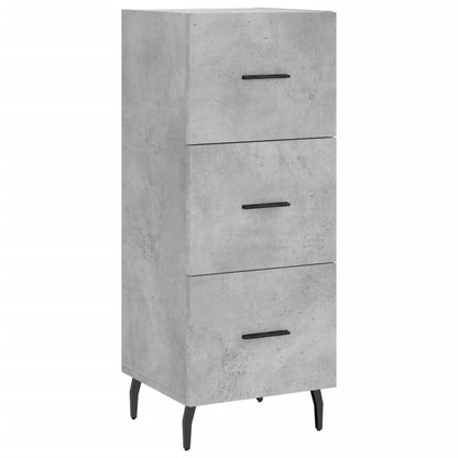 Credenza Grigio Cemento 34,5x34x90 cm in Legno Multistrato