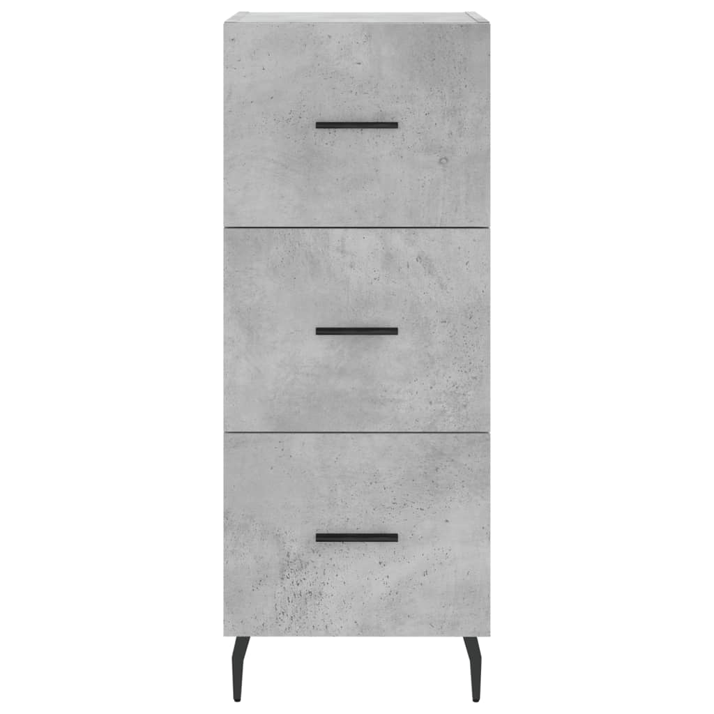 Credenza Grigio Cemento 34,5x34x90 cm in Legno Multistrato - homemem39