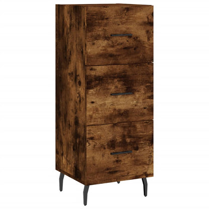 Credenza Rovere Fumo 34,5x34x90 cm in Legno Multistrato