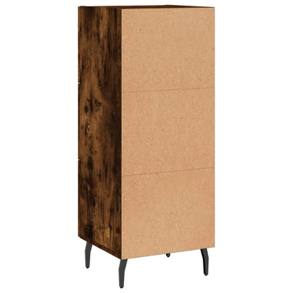 Credenza Rovere Fumo 34,5x34x90 cm in Legno Multistrato