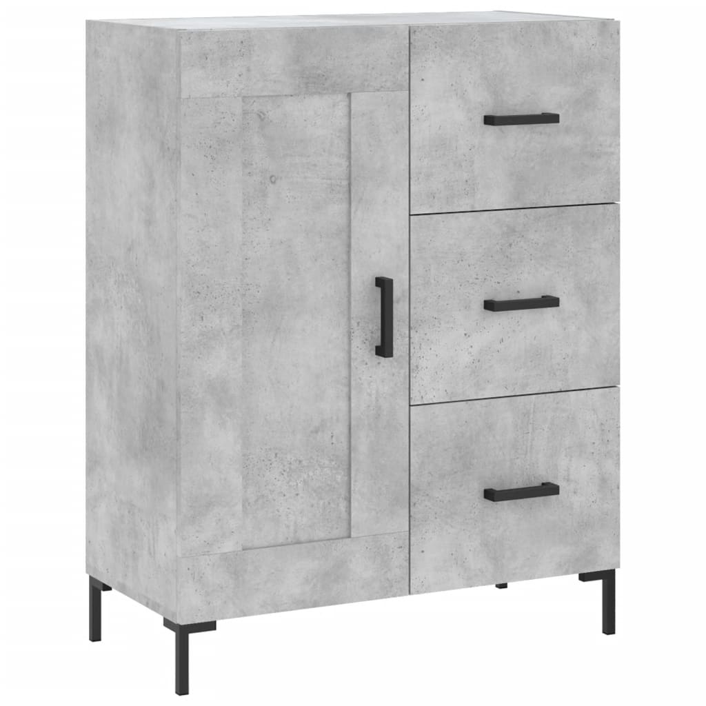 Credenza Grigio Cemento 69,5x34x90 cm in Legno Multistrato - homemem39