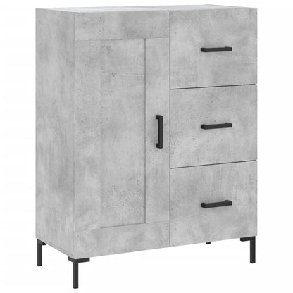 Credenza Grigio Cemento 69,5x34x90 cm in Legno Multistrato