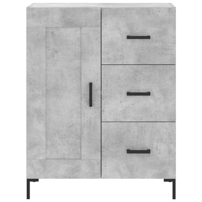 Credenza Grigio Cemento 69,5x34x90 cm in Legno Multistrato