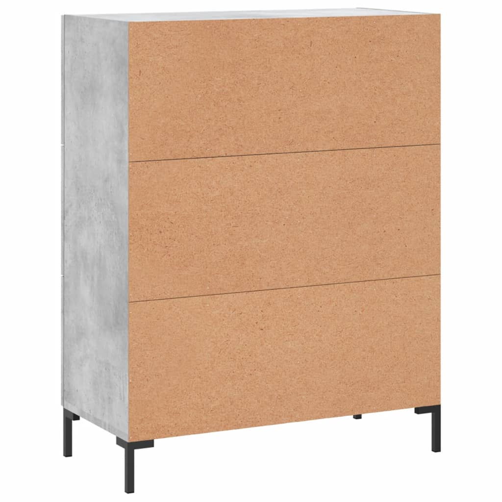 Credenza Grigio Cemento 69,5x34x90 cm in Legno Multistrato - homemem39