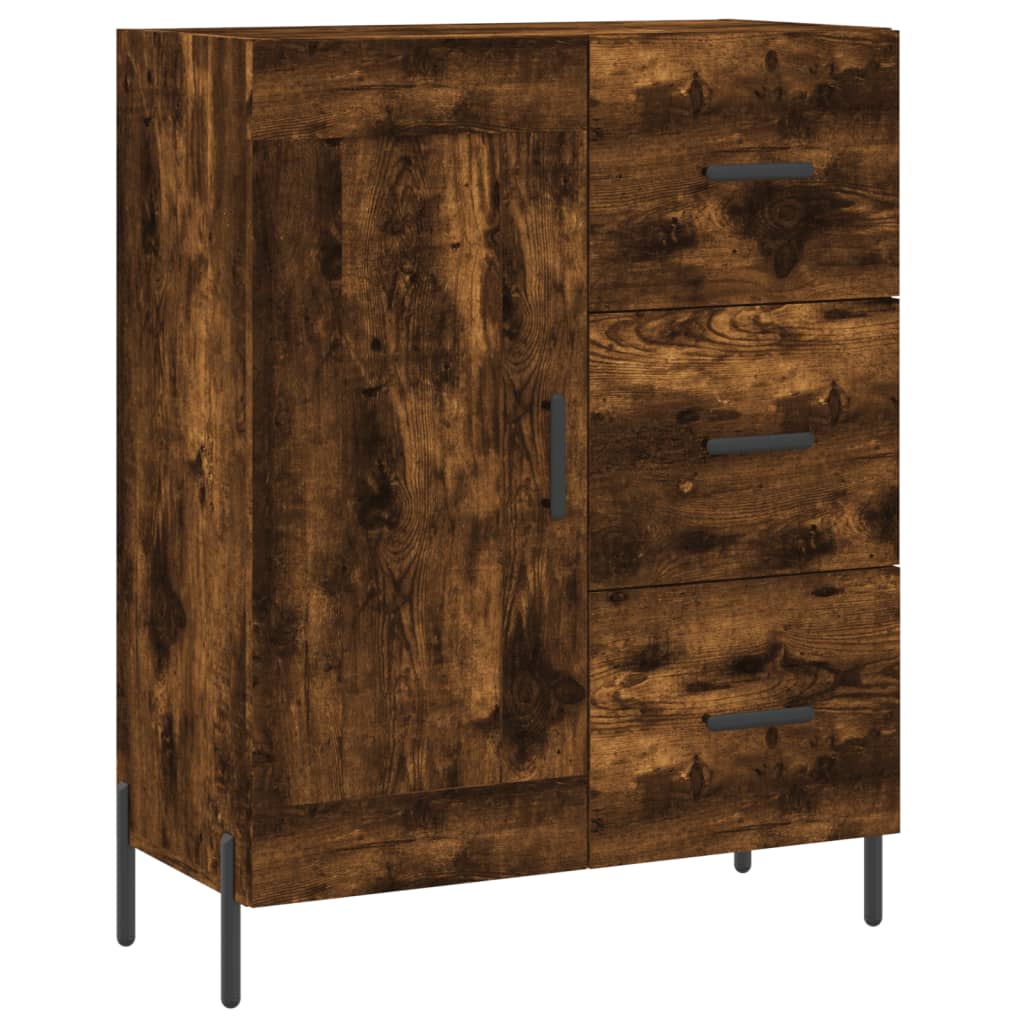 Credenza Rovere Fumo 69,5x34x90 cm in Legno Multistrato - homemem39