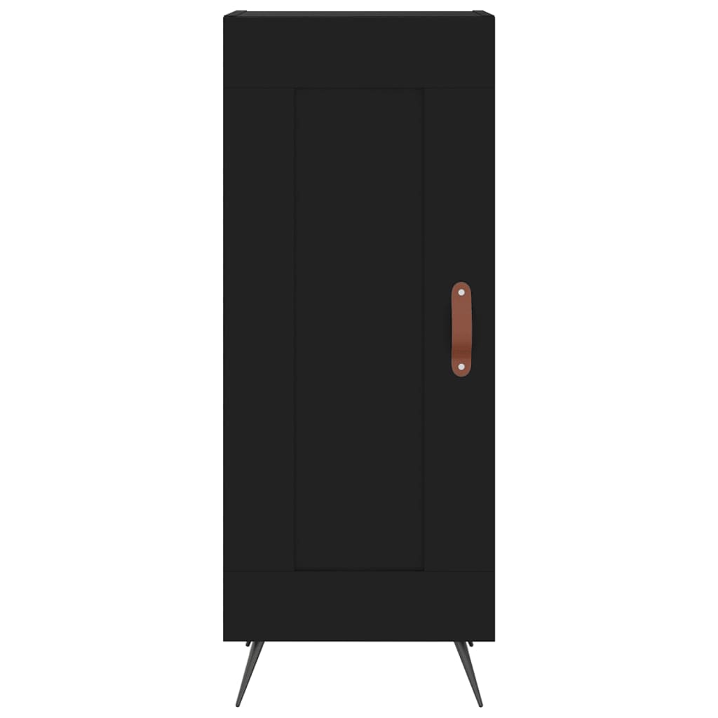 Credenza Nero 34,5x34x90 cm in Legno Multistrato - homemem39