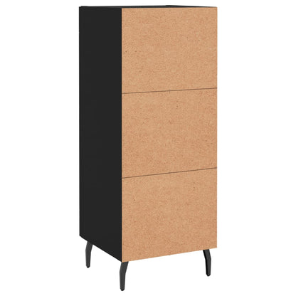 Credenza Nero 34,5x34x90 cm in Legno Multistrato