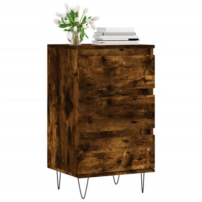 Credenza Rovere Fumo 40x35x70 cm in Legno Multistrato