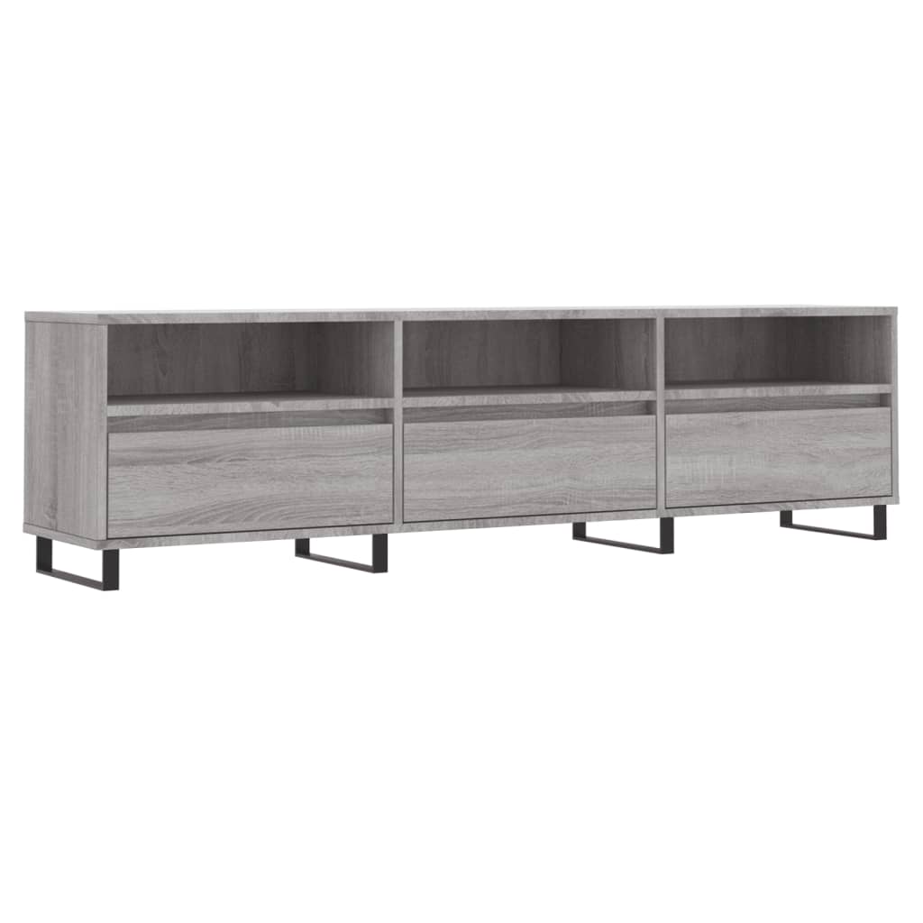 Mobile Porta TV Grigio Sonoma 150x30x44,5 cm Legno Multistrato - homemem39