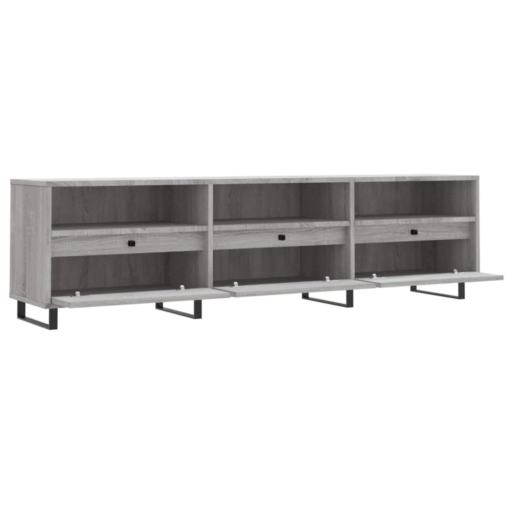 Mobile Porta TV Grigio Sonoma 150x30x44,5 cm Legno Multistrato - homemem39