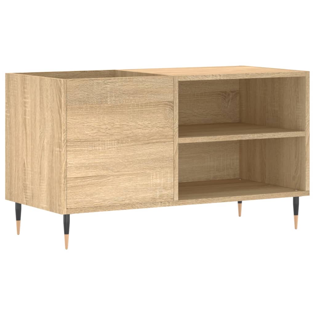 Mobile Porta Dischi Rovere Sonoma 85x38x48 cm Legno Multistrato - homemem39