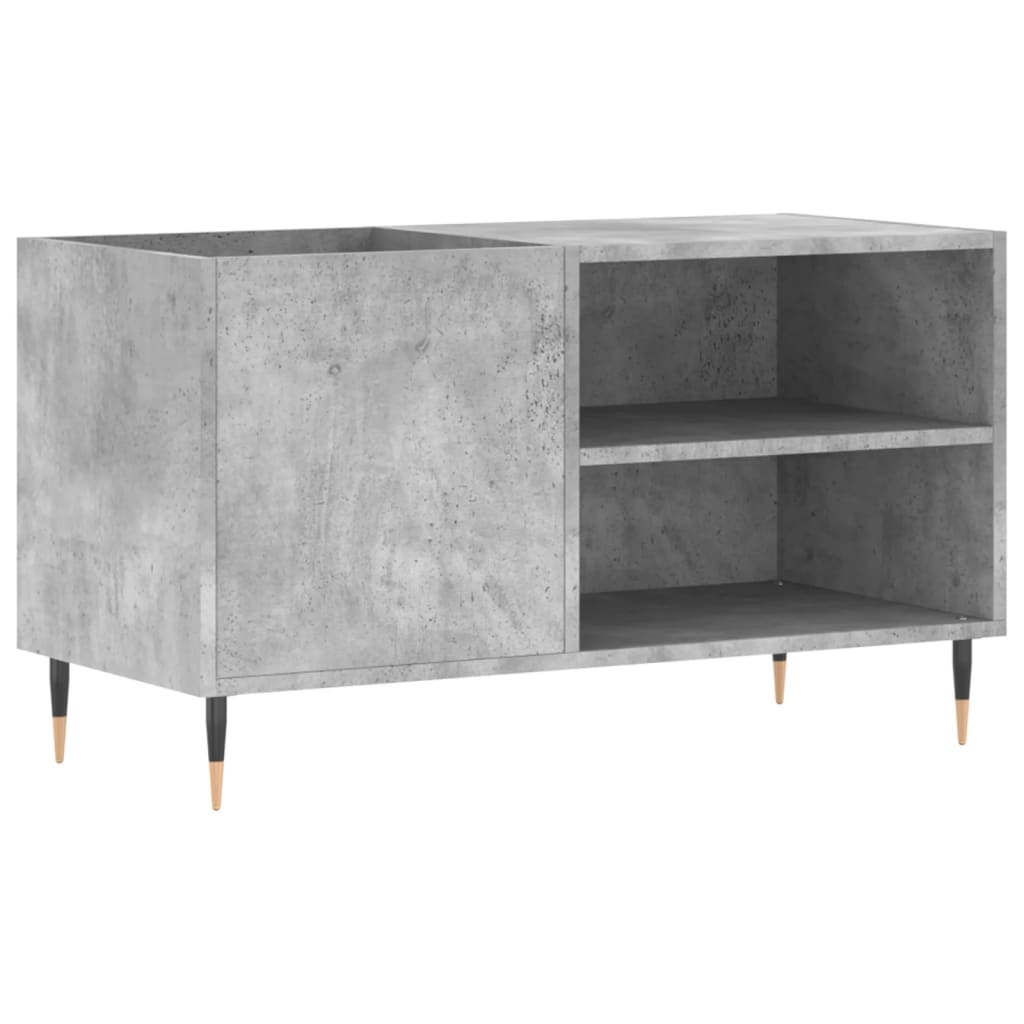 Mobile Porta Dischi Grigio Cemento 85x38x48cm Legno Multistrato - homemem39