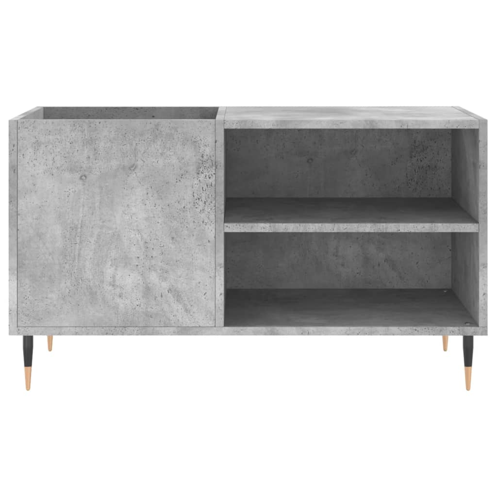 Mobile Porta Dischi Grigio Cemento 85x38x48cm Legno Multistrato - homemem39