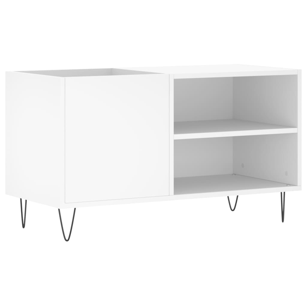 Mobile Porta Dischi Bianco 85x38x48 cm in Legno Multistrato - homemem39