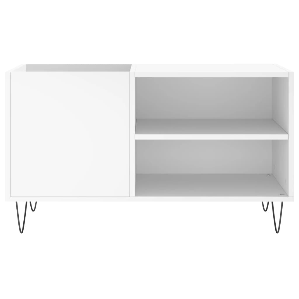 Mobile Porta Dischi Bianco 85x38x48 cm in Legno Multistrato - homemem39