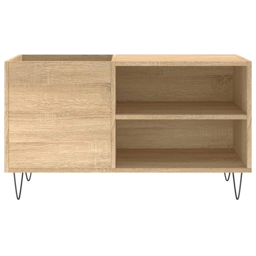 Mobile Porta Dischi Rovere Sonoma 85x38x48 cm Legno Multistrato - homemem39