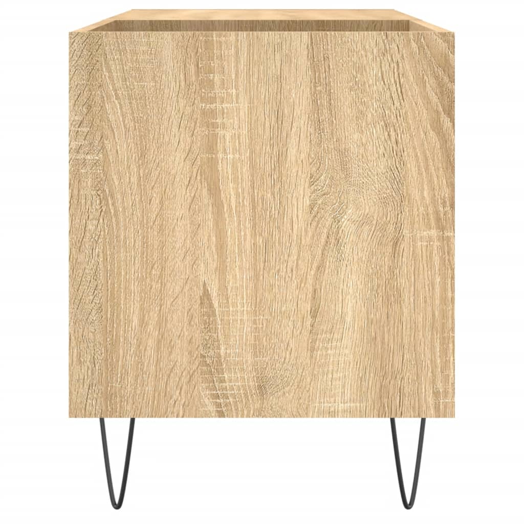 Mobile Porta Dischi Rovere Sonoma 85x38x48 cm Legno Multistrato - homemem39