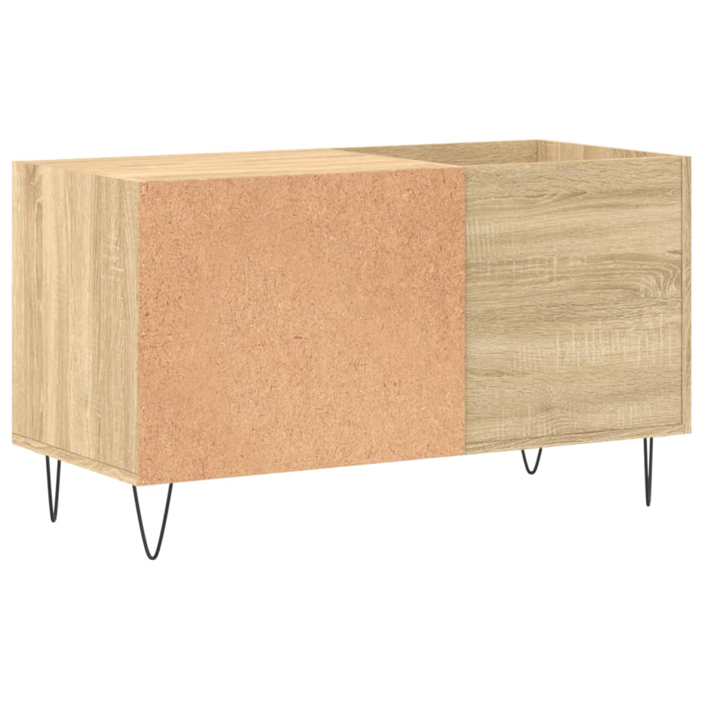 Mobile Porta Dischi Rovere Sonoma 85x38x48 cm Legno Multistrato - homemem39