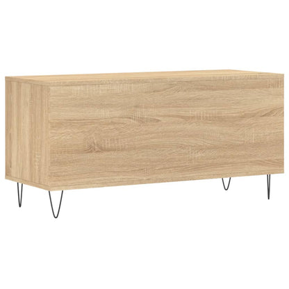 Mobile Porta Dischi Rovere Sonoma 100x38x48cm Legno Multistrato - homemem39