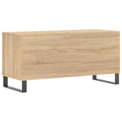 Mobile Porta Dischi Rovere Sonoma 100x38x48cm Legno Multistrato - homemem39