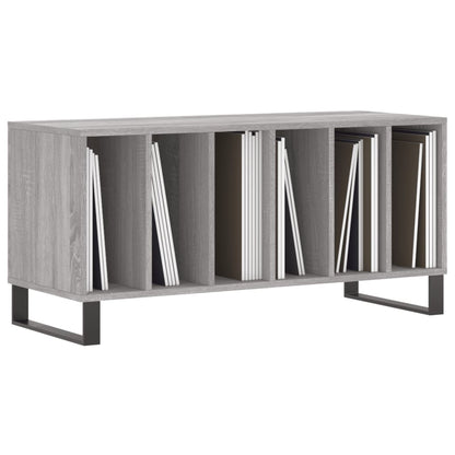 Mobile Porta Dischi Grigio Sonoma 100x38x48cm Legno Multistrato - homemem39