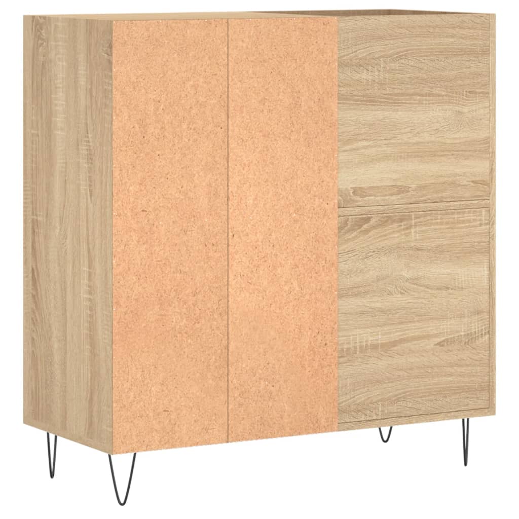 Mobile Porta Dischi Rovere Sonoma 84,5x38x89 Legno Multistrato - homemem39