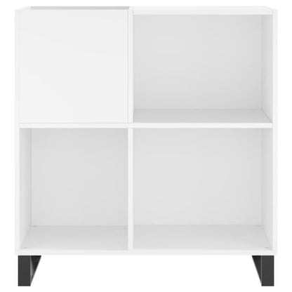 Mobile Porta Dischi Bianco 84,5x38x89 cm in Legno Multistrato - homemem39