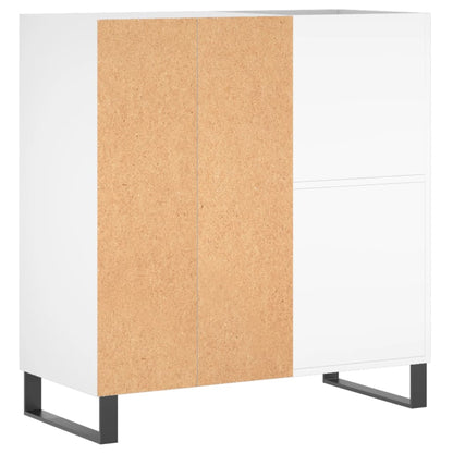 Mobile Porta Dischi Bianco 84,5x38x89 cm in Legno Multistrato - homemem39