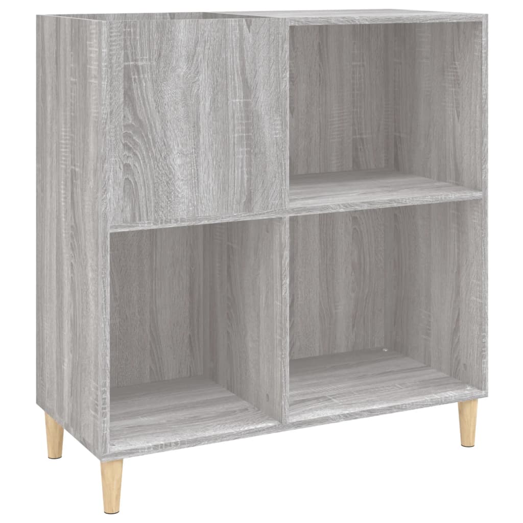 Mobile Porta Dischi Grigio Sonoma 84,5x38x89 Legno Multistrato - homemem39