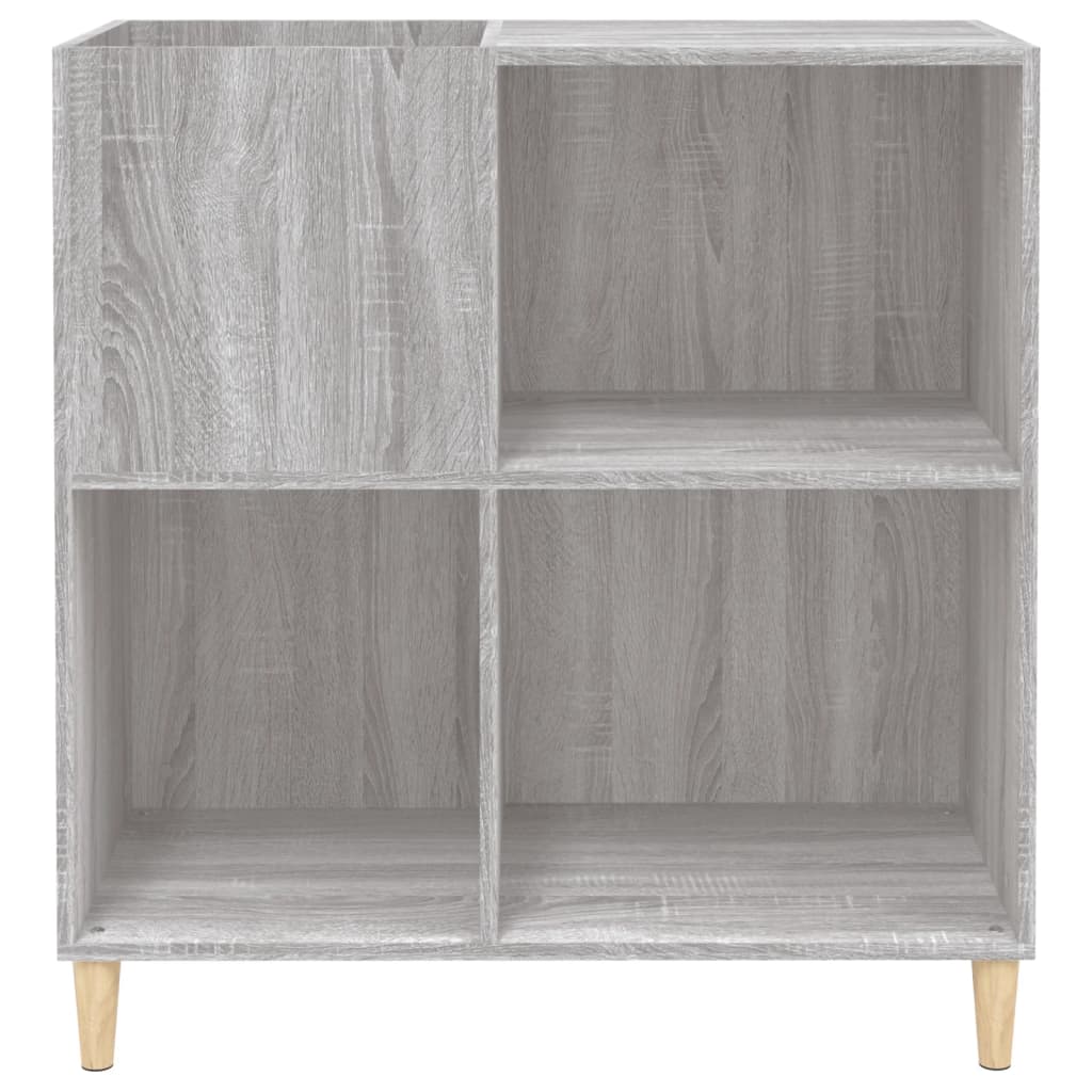 Mobile Porta Dischi Grigio Sonoma 84,5x38x89 Legno Multistrato - homemem39