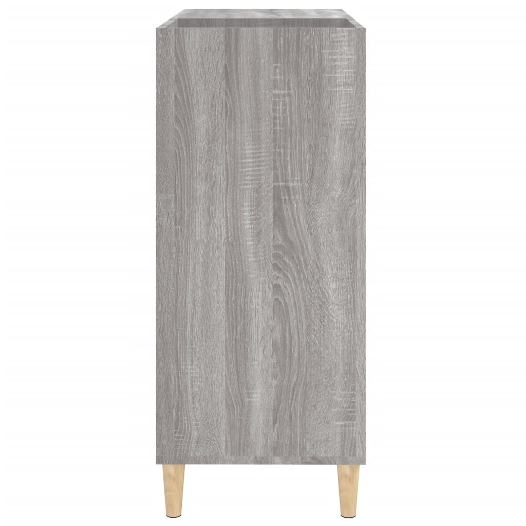 Mobile Porta Dischi Grigio Sonoma 84,5x38x89 Legno Multistrato - homemem39