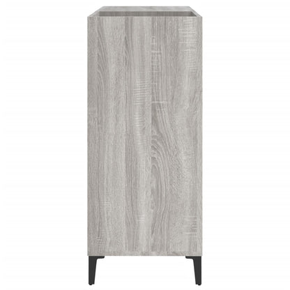 Mobile Porta Dischi Grigio Sonoma 84,5x38x89 Legno Multistrato - homemem39