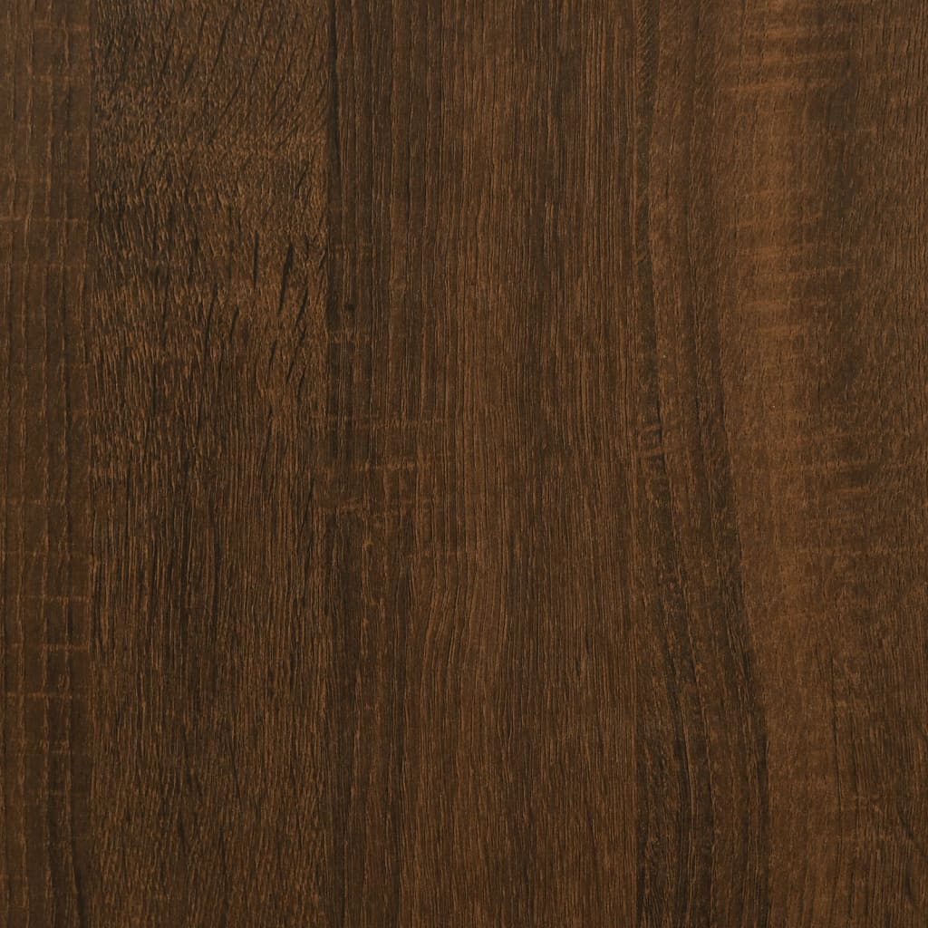 Scrivania Rovere Marrone 100x55x75 cm in Legno Multistrato - homemem39